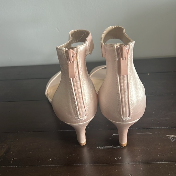 Fiona open toe satin kitten  heels - Picture 4 of 15